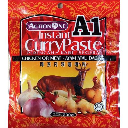 Action One Instant Curry Paste for Chicken or Meat 230g