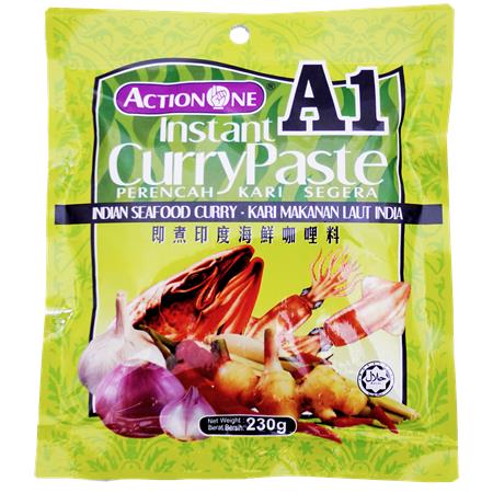 Action One Instant Indian Curry Paste for Seafood 230g