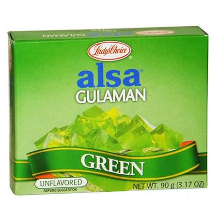 Alsa Gulaman Green Unflavored 90g