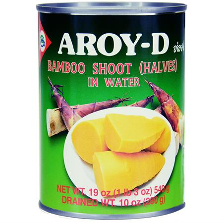 Aroy-D Bamboo Shoot in Water Halves 540g