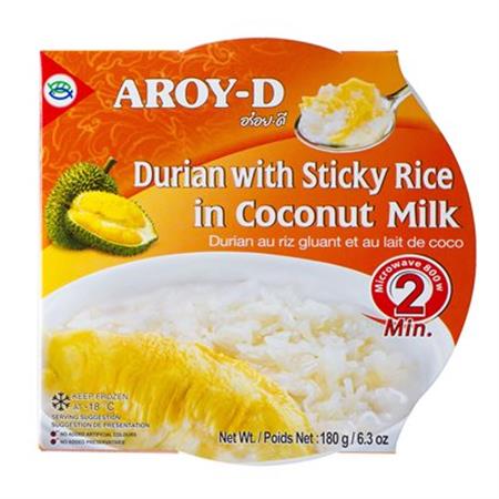 Aroy-D Frozen Durian with Glutinous Rice in Coconut Milk 180g