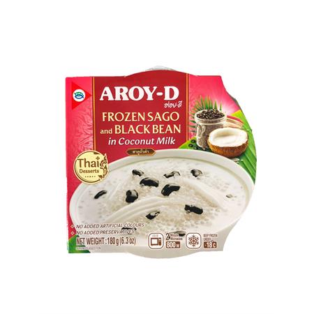 Aroy-D Frozen Sago and Black Bean in Coconut Milk 190g