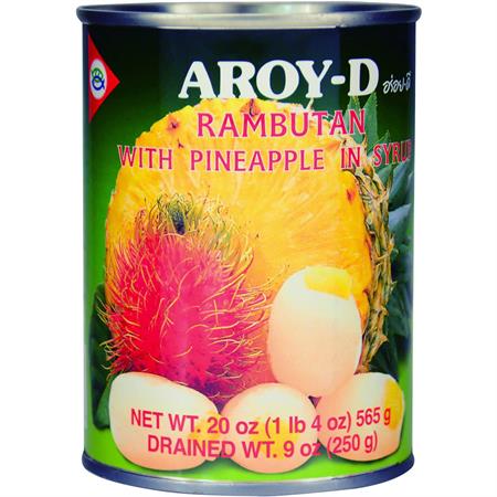 Aroy-D Rambutan with Pineapple in Syrup 565g