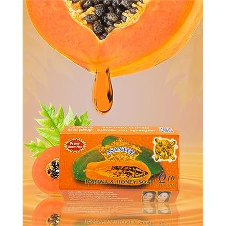 Asantee Papaya & Honey Herbal Soap 125g