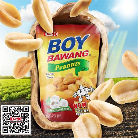 Boy Bawang Peanuts GARLIC Flavor 90g