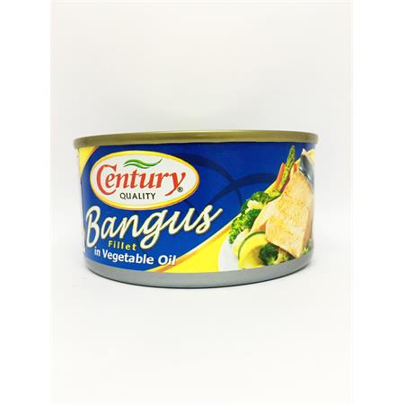 Century Bangus Fillet in Vegetable Oil 184g