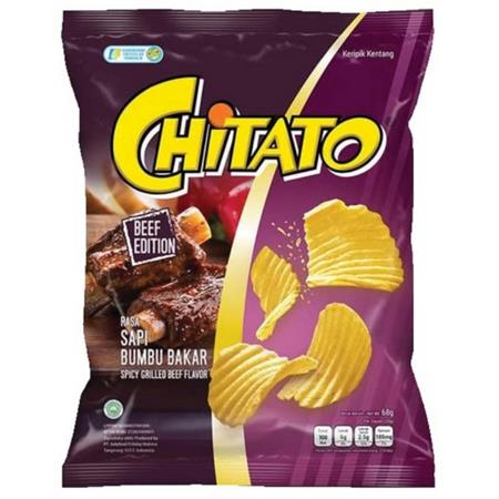 Chitato Potato Chips Spicy Beef 68g