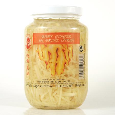 Cock Brand Baby Ginger Strips in Brine 454g