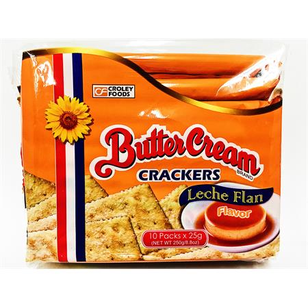 Croley Foods Butter Cream Crackers Leche Flan 250g