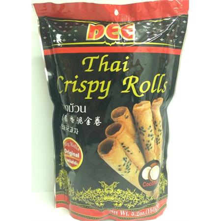 Dee Thai Crispy Roll Coconut (Original) 150g