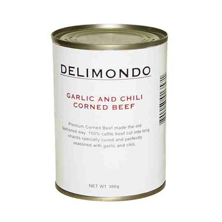 Delimondo Corned Beef Garlic & Chili 380g