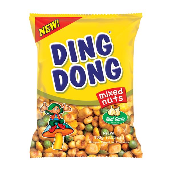 Ding Dong Mixed Nuts with Real Garlic 100g from Buy Asian Food 4U