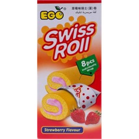 Ego Swiss Roll Strawberry 176g