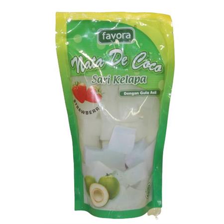 Favora Nata de Coco Strawberry 360g