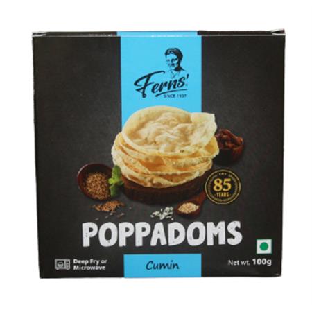 Ferns' Poppadums Cumin 100g