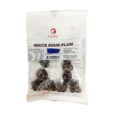 Fruitjoy Plum Sour White 60g