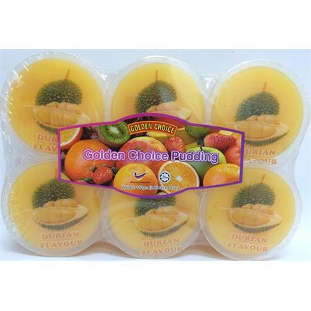 Golden Choice Pudding Durian with Nata de Coco 110g x 6