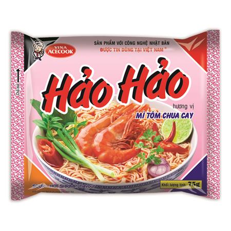 Hao Hao Noodles Soup Hot & Sour Shrimp Flavour 75g