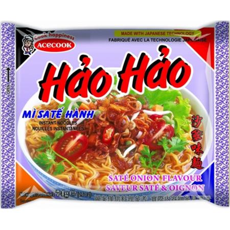 Hao Hao Noodles Soup Sate Onion Flavour 75g