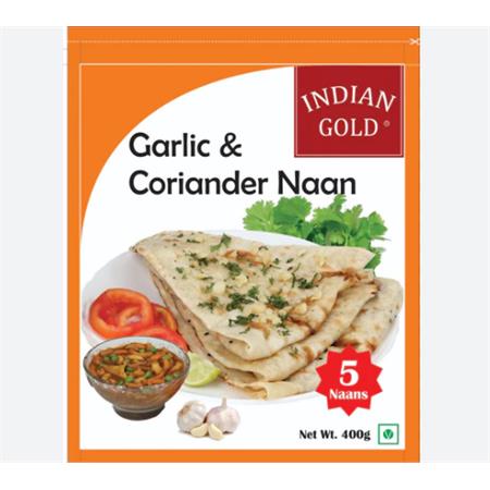 Indian Gold Garlic & Coriander Naan 400g