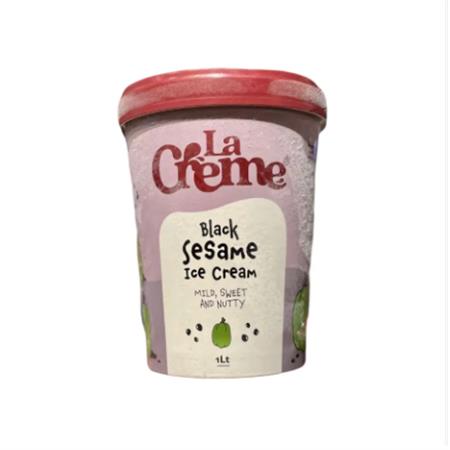 La Creme Black Sesame Ice Cream 1L