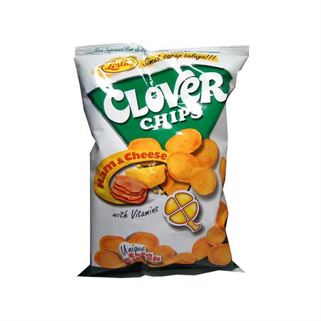 Leslie's Clover Chips Ham & Cheese 145g