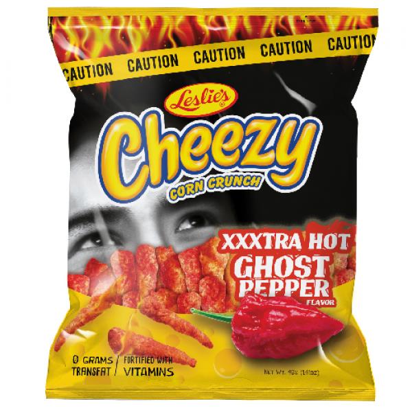 Leslies Cheezy Corn Crunch Ghost Pepper 130g from Buy Asian Food 4U