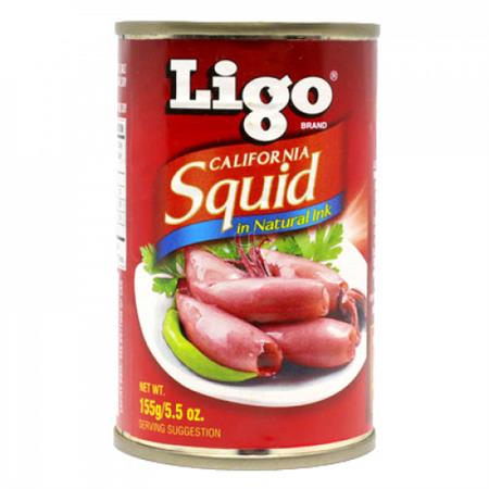 Ligo Squid in Natural Ink 155g