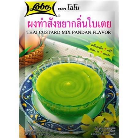 Lobo Thai Custard Mix Pandan Flavour 120g