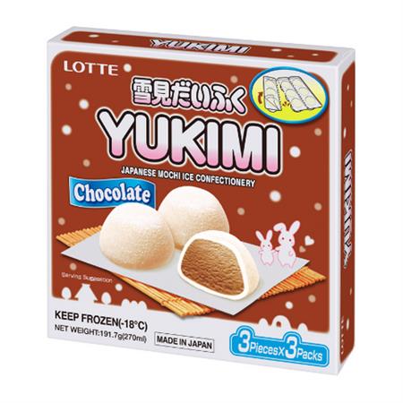 Lotte Yukimi Japanese Mochi Ice Cream Chocolate 270ml