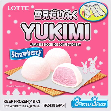 Lotte Yukimi Japanese Mochi Ice Cream Strawberry 270ml