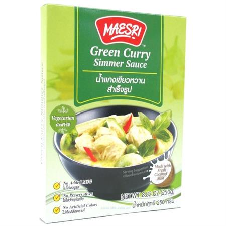 Maesri Green Curry Simmer Sauce 250g