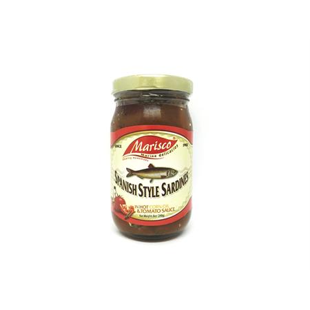 Marisco Spanish Style Sardines Tomato Sauce in Hot Corn Oil 240g