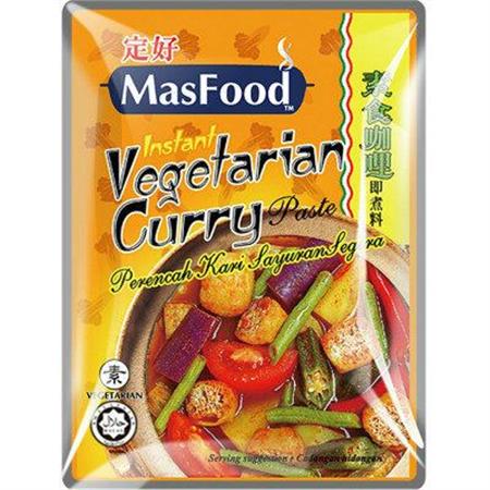 MasFood Instant Vegetarian Curry Paste 200g