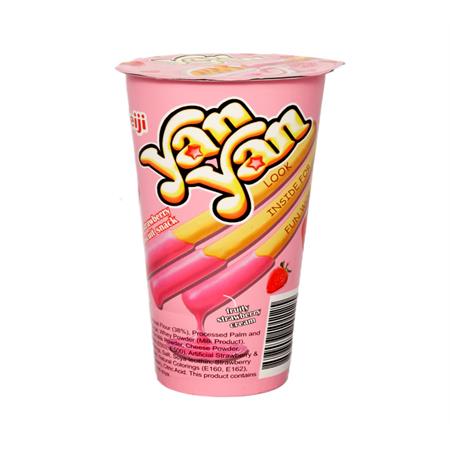 Meiji Yan Yan Biscuit Stick Strawberry 50g