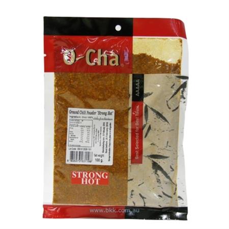 O-Cha Ground Chilli Powder Strong Hot 100g