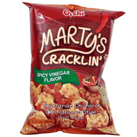 Oishi Marty's Cracklin' Spicy Vinegar Flavor 90g