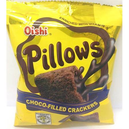 Oishi Pillows Chocolate-Filled Crackers 38g