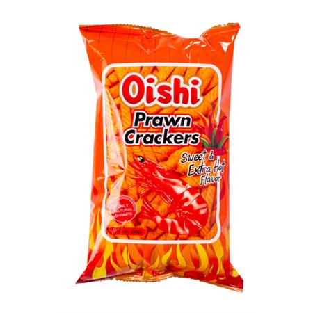 Oishi Prawn Crackers Sweet & Extra Hot Flavour 60g