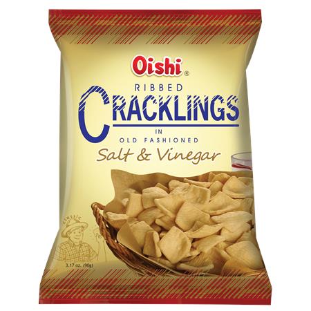 Oishi Ribbed Crackling Salt & Vinegar 90g