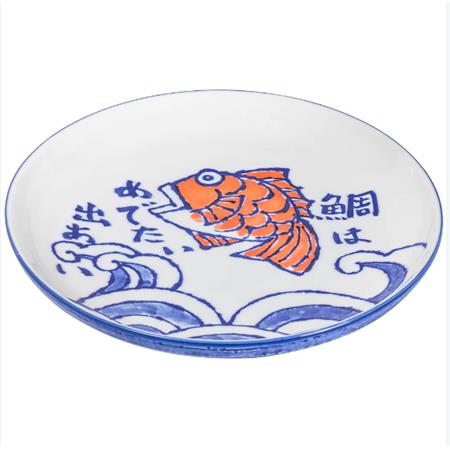 Omotenashi Etegami Tai Plate 24.5cm