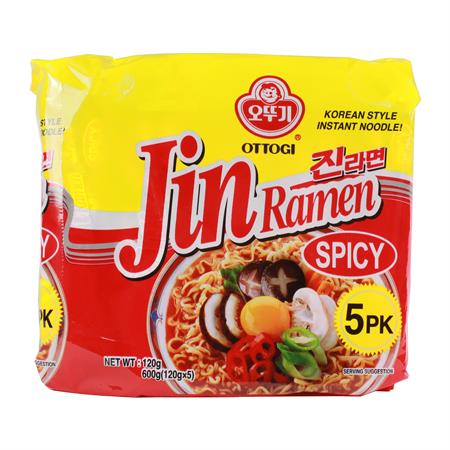 Ottogi Noodles Jin Ramen Spicy 600g