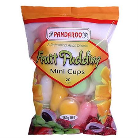 Pandaroo Fruit Pudding Mini Cups 380g