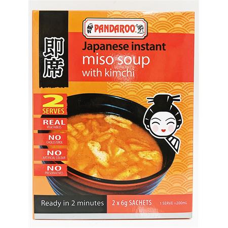 Pandaroo Instant Miso Soup with Kimchi 12g