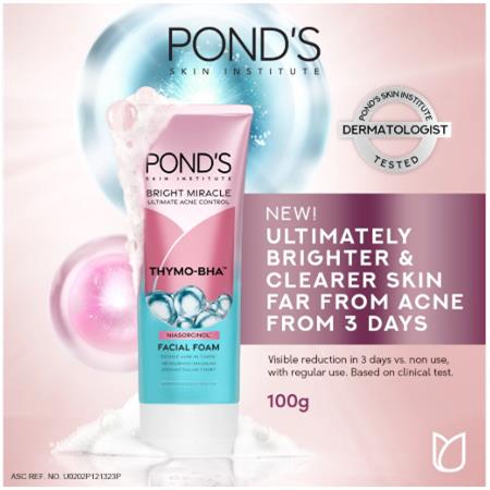 Pond's Bright Miracle Thymo-BHA Facial Foam 100g