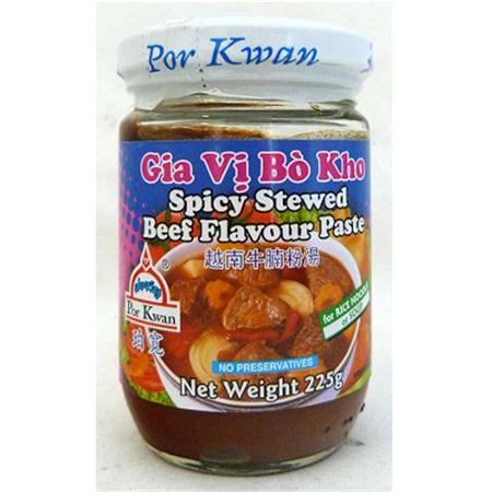 Por Kwan Spicy Stewed Beef Paste 225g