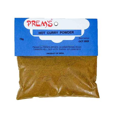 Prem's Hot Curry Powder 75g