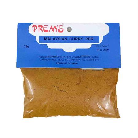 Prem's Malaysian Curry Powder 75g