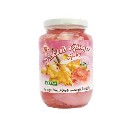 Red Drago Pickled Ginger (Pink) Sliced 454g