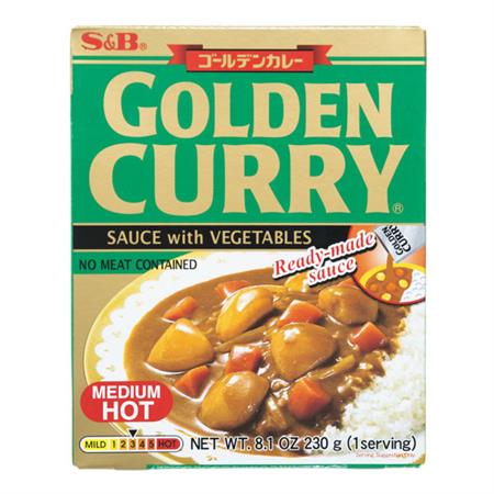 S&B Golden Curry Instant Ready Made Sauce Mix Medium Hot 230g